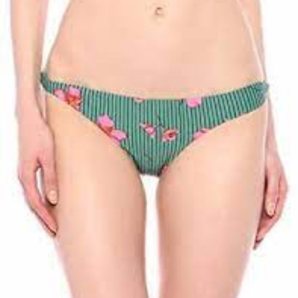 NWT!! Billabong Lowrider Full Coverage Seain Green Bikini Bottom Size Small